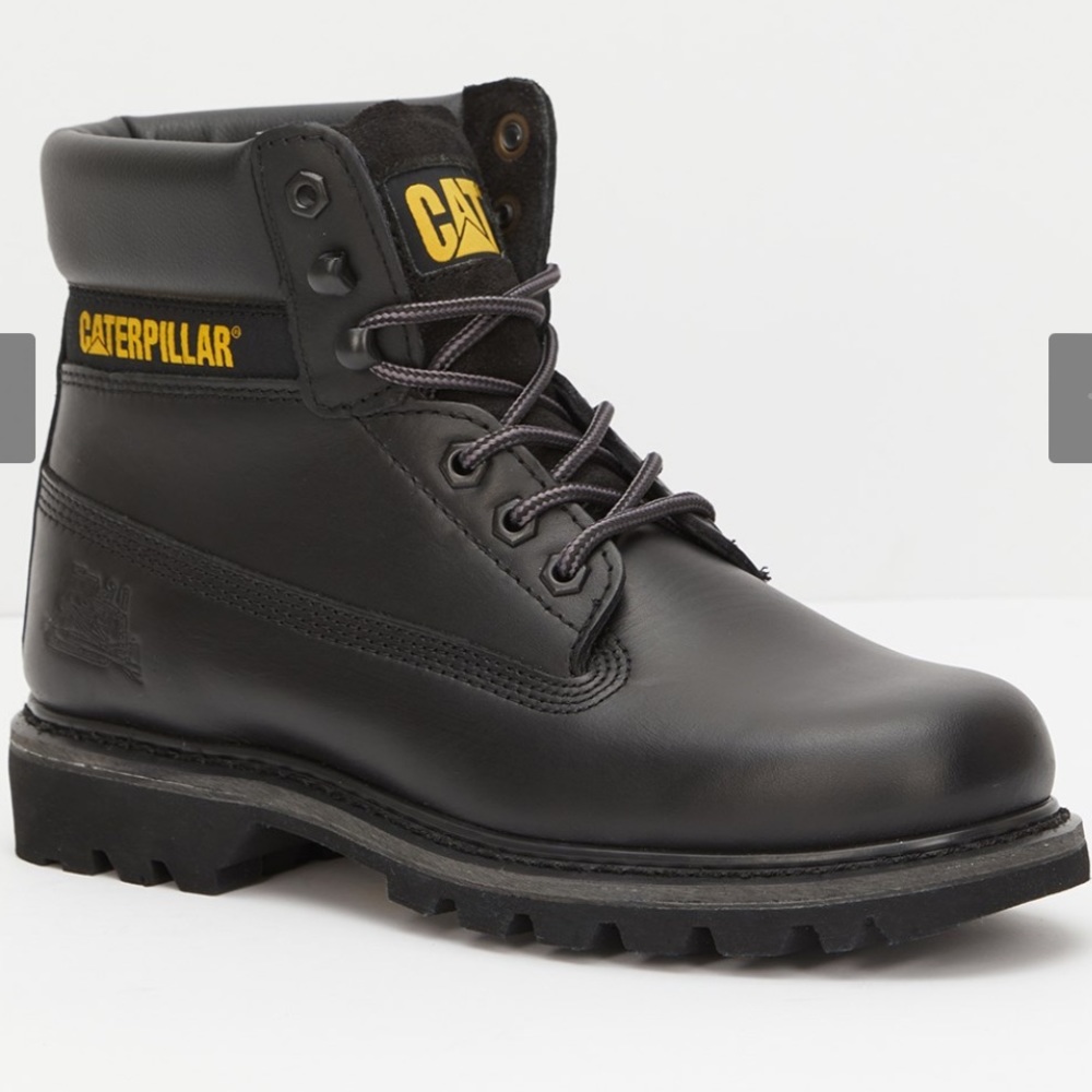 CAT Caterpillar colorado - Men's leather Boots winter boots black - Picture 12 of 12
